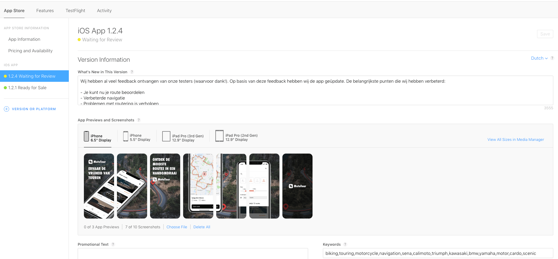App Store App Update voorbeeld screenshot