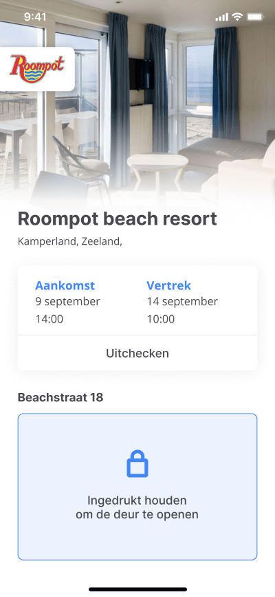Roompot Smart Key app