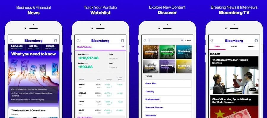 react native app Bloomberg